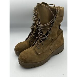 Belleville C300 ST Boots Mens Size 4.5R Brown Suede Vibram Sole Military USA